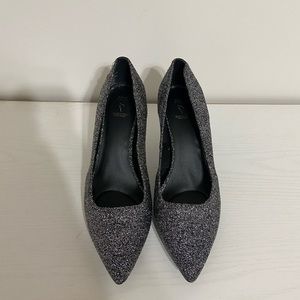 Vera Wang glitter heel